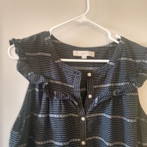 Loft Baby Doll Blouse size L